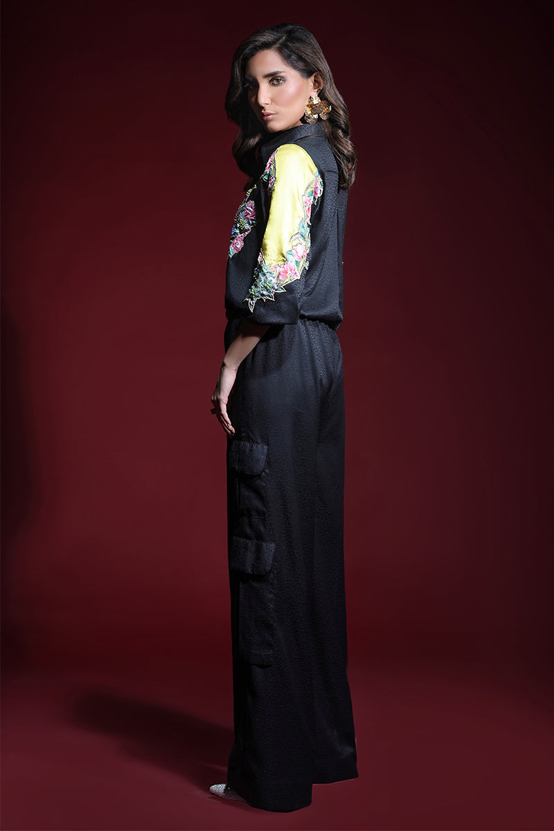 Wardha Saleem | Luxury Pret Fusion Wear | ONYX CORD-SET (2PC) - Official Wardha Saleem stockist in UK - Sakeena London