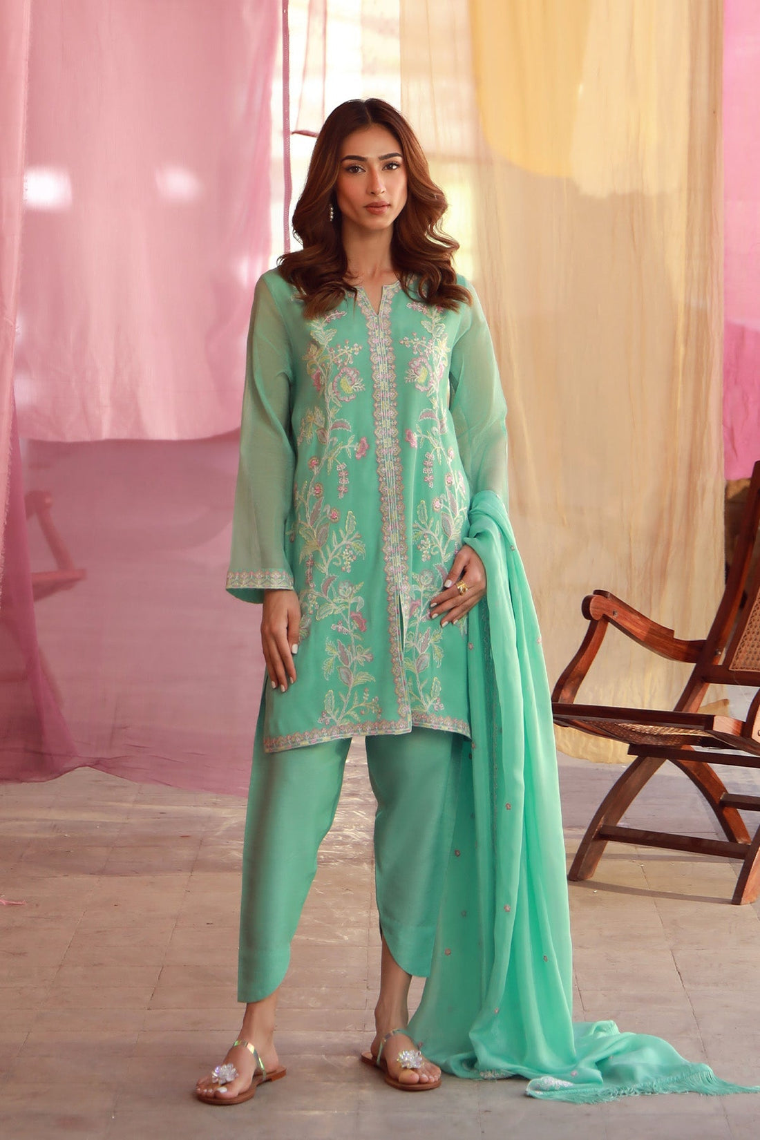 Sahar | Luxe Pret 25 | Mint Petal - Official Sahar stockist in UK - Sakeena London