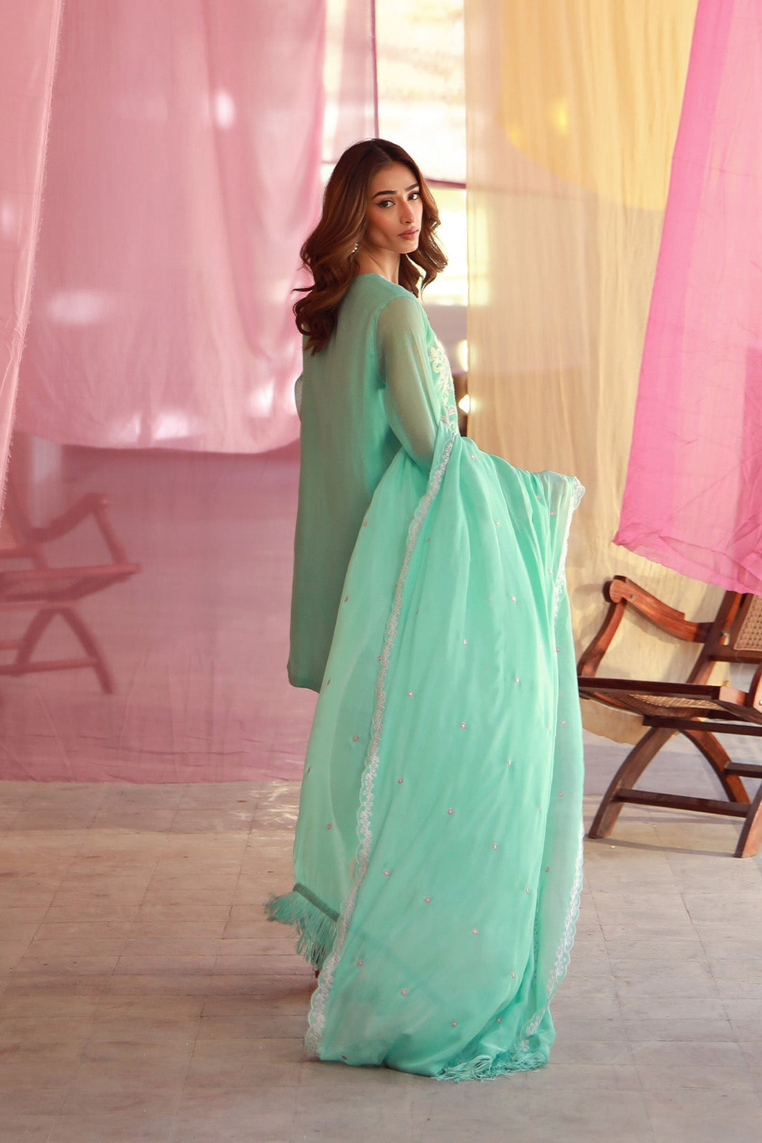 Sahar | Luxe Pret 25 | Mint Petal - Official Sahar stockist in UK - Sakeena London