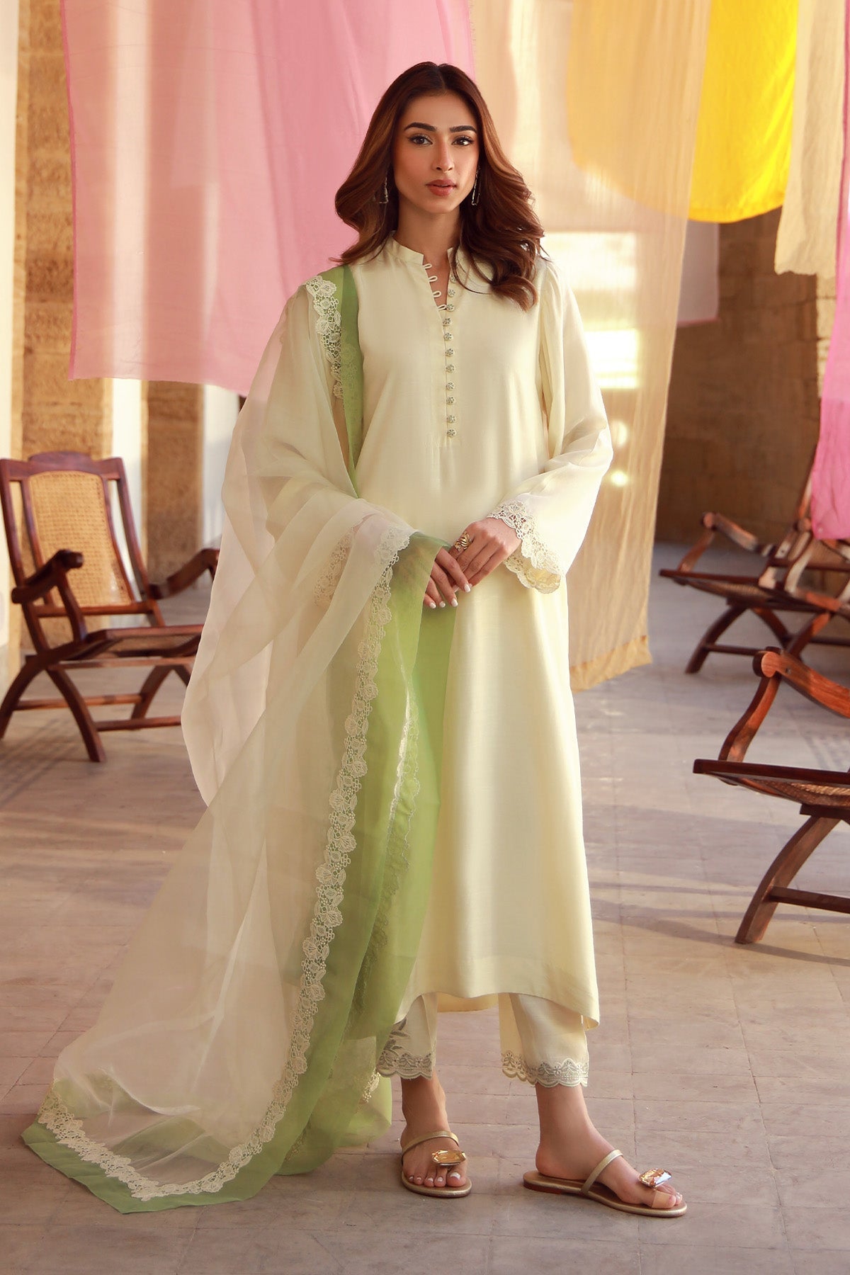 Sahar | Luxe Pret 25 | Ivory Meadow - Official Sahar stockist in UK - Sakeena London