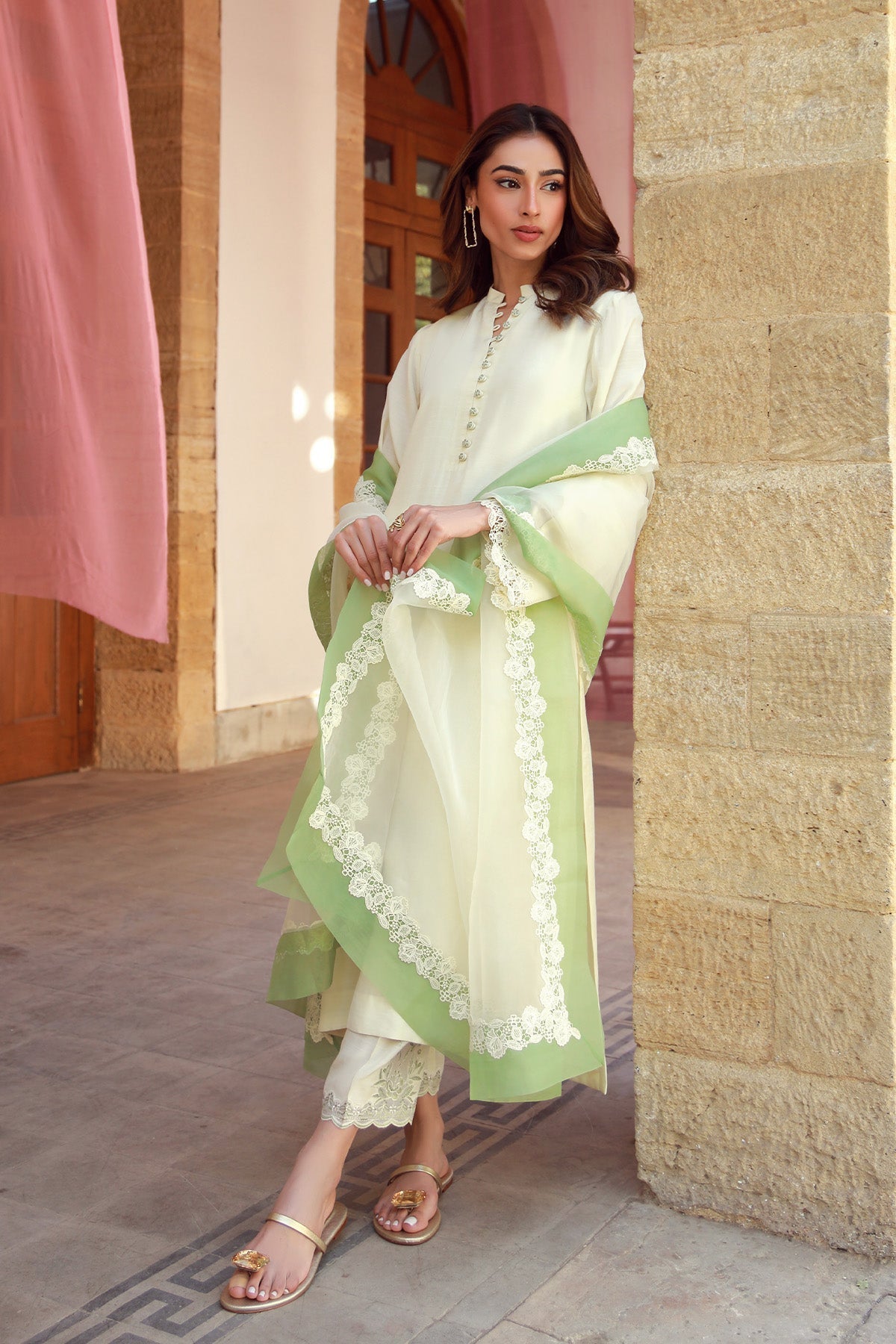 Sahar | Luxe Pret 25 | Ivory Meadow - Official Sahar stockist in UK - Sakeena London