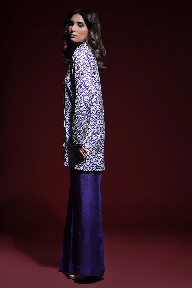 Wardha Saleem | Luxury Pret Fusion Wear | SAPHIR FORMAL CORD-SET (2PC) - Official Wardha Saleem stockist in UK - Sakeena London