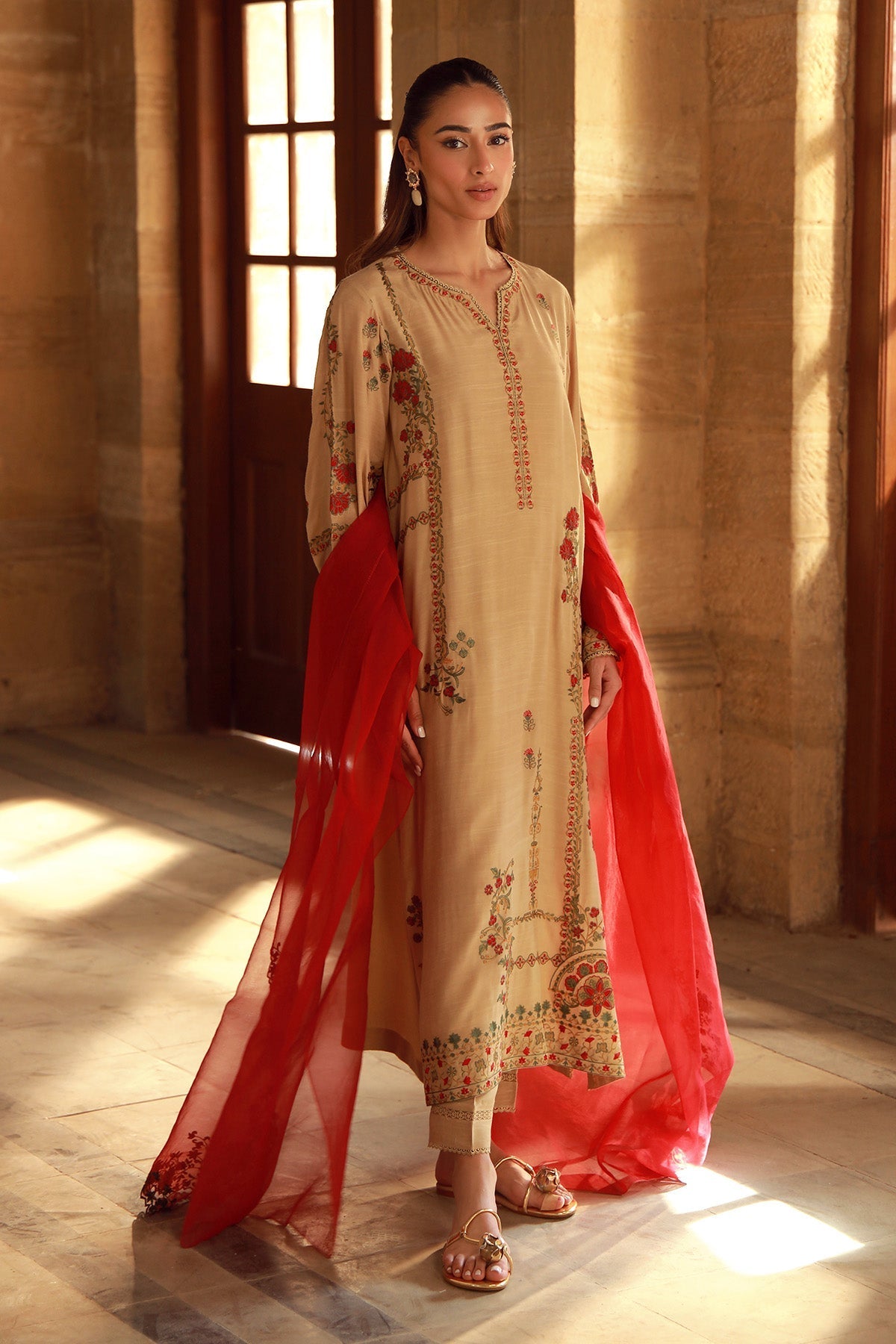 Sahar | Luxe Pret 25 | Crimson Bronze - Official Sahar stockist in UK - Sakeena London