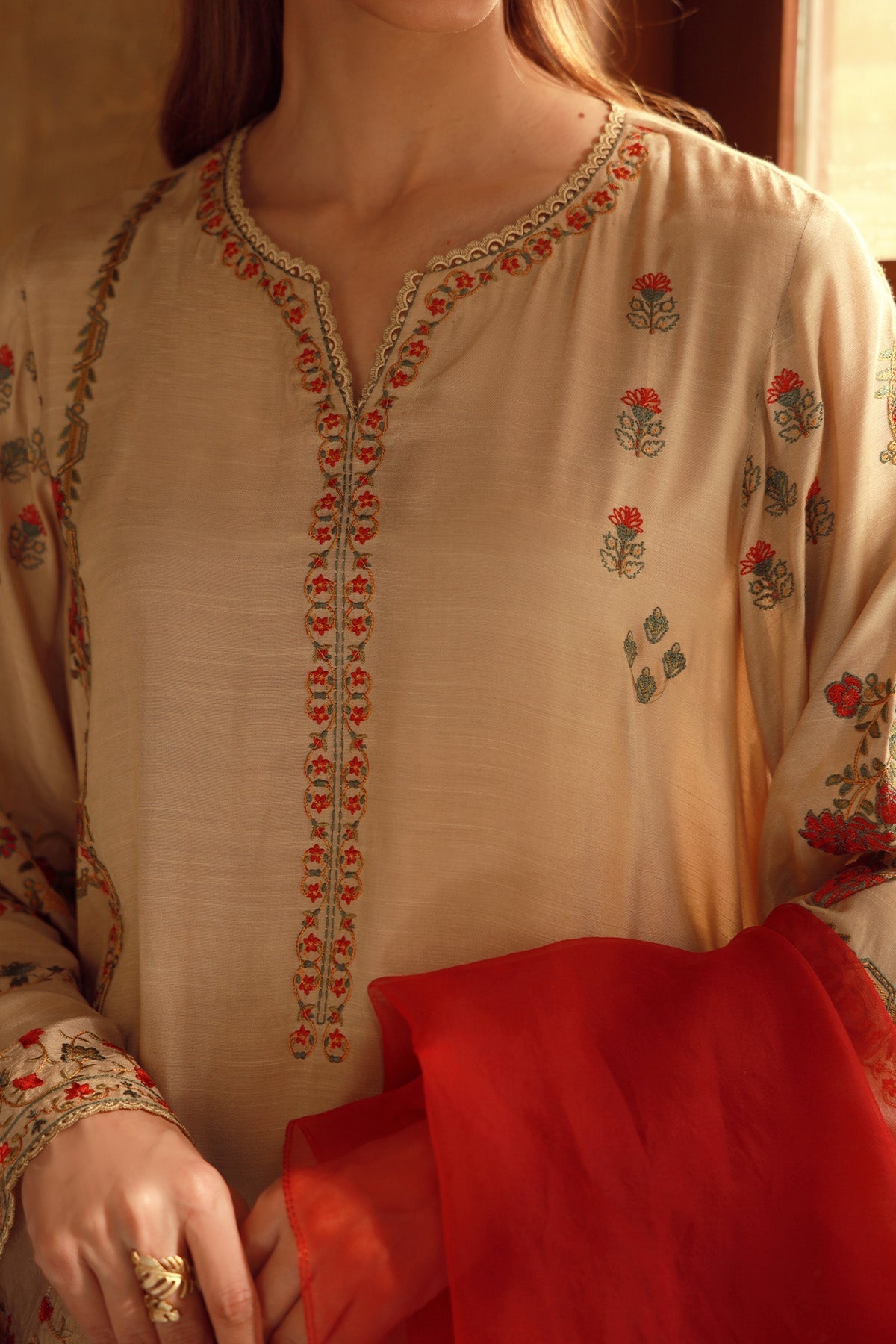 Sahar | Luxe Pret 25 | Crimson Bronze - Official Sahar stockist in UK - Sakeena London