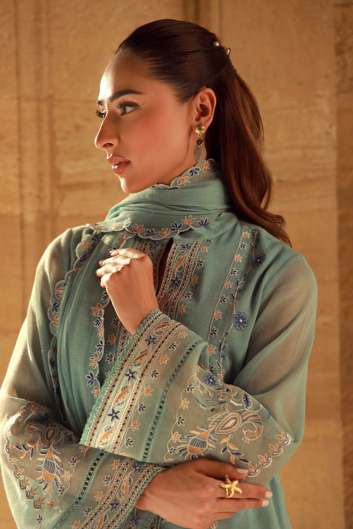 Sahar | Luxe Pret 25 | Persian Turquoise - Official Sahar stockist in UK - Sakeena London