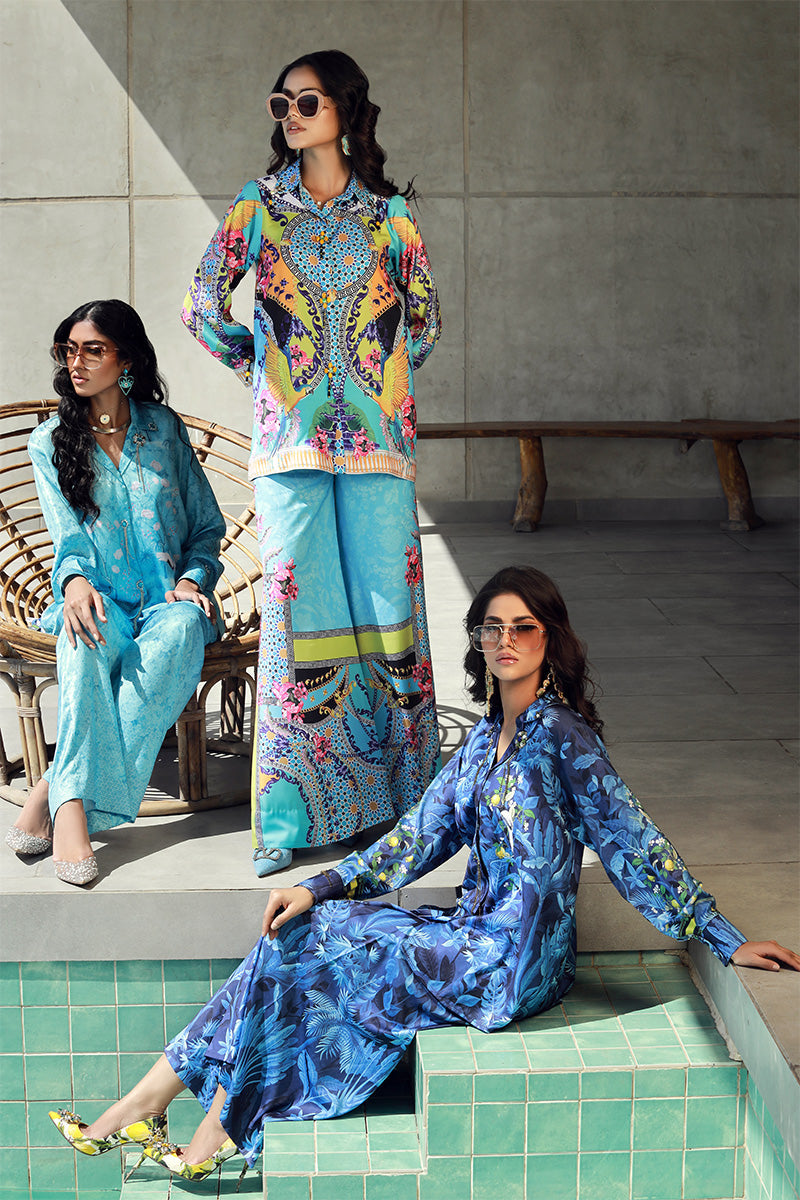 Wardha Saleem | Luxury Pret Fusion Wear | FLORA (2PC) - Official Wardha Saleem stockist in UK - Sakeena London