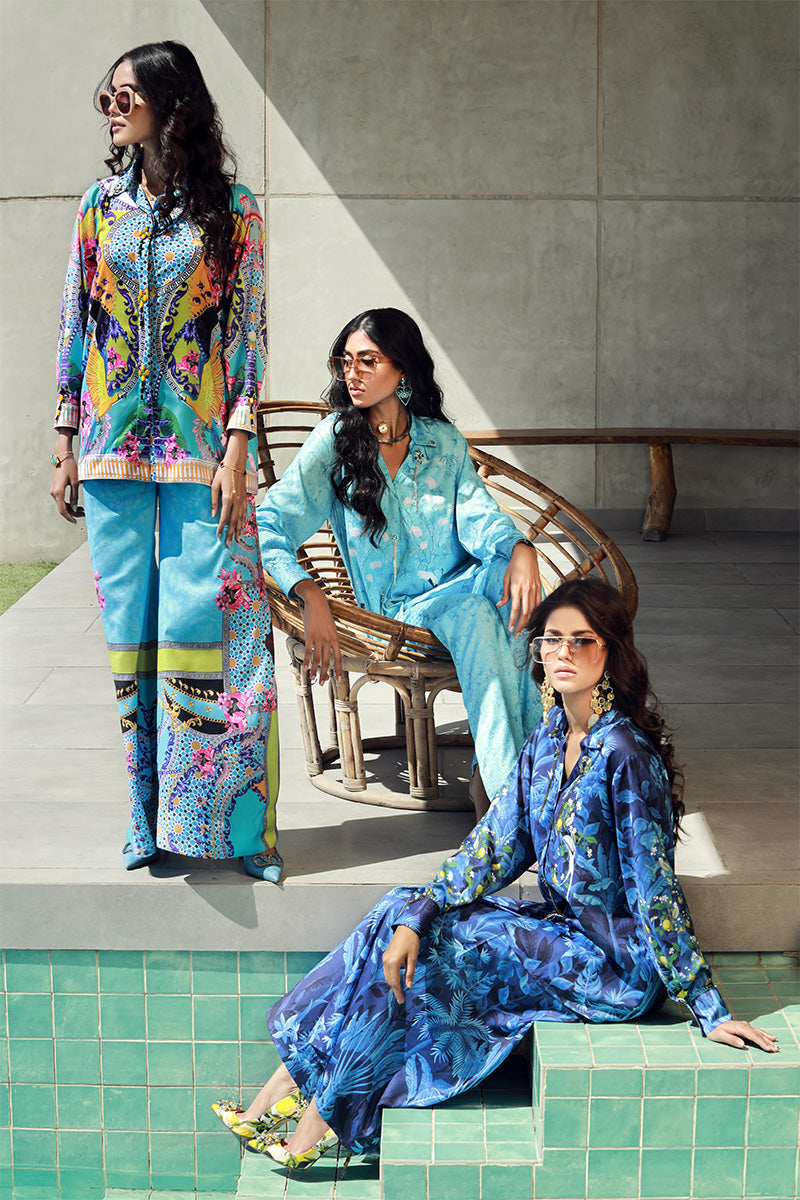 Wardha Saleem | Luxury Pret Fusion Wear | FLORA (2PC) - Official Wardha Saleem stockist in UK - Sakeena London