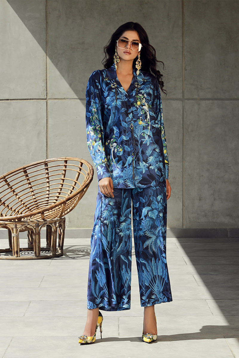 Wardha Saleem | Luxury Pret Fusion Wear | FLORA (2PC) - Official Wardha Saleem stockist in UK - Sakeena London