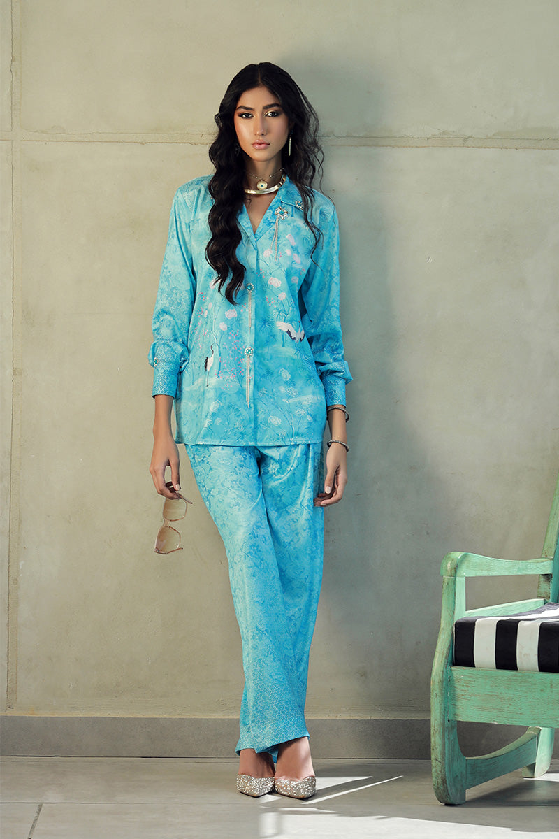 Wardha Saleem | Luxury Pret Fusion Wear | SKYE (2PC) - Official Wardha Saleem stockist in UK - Sakeena London