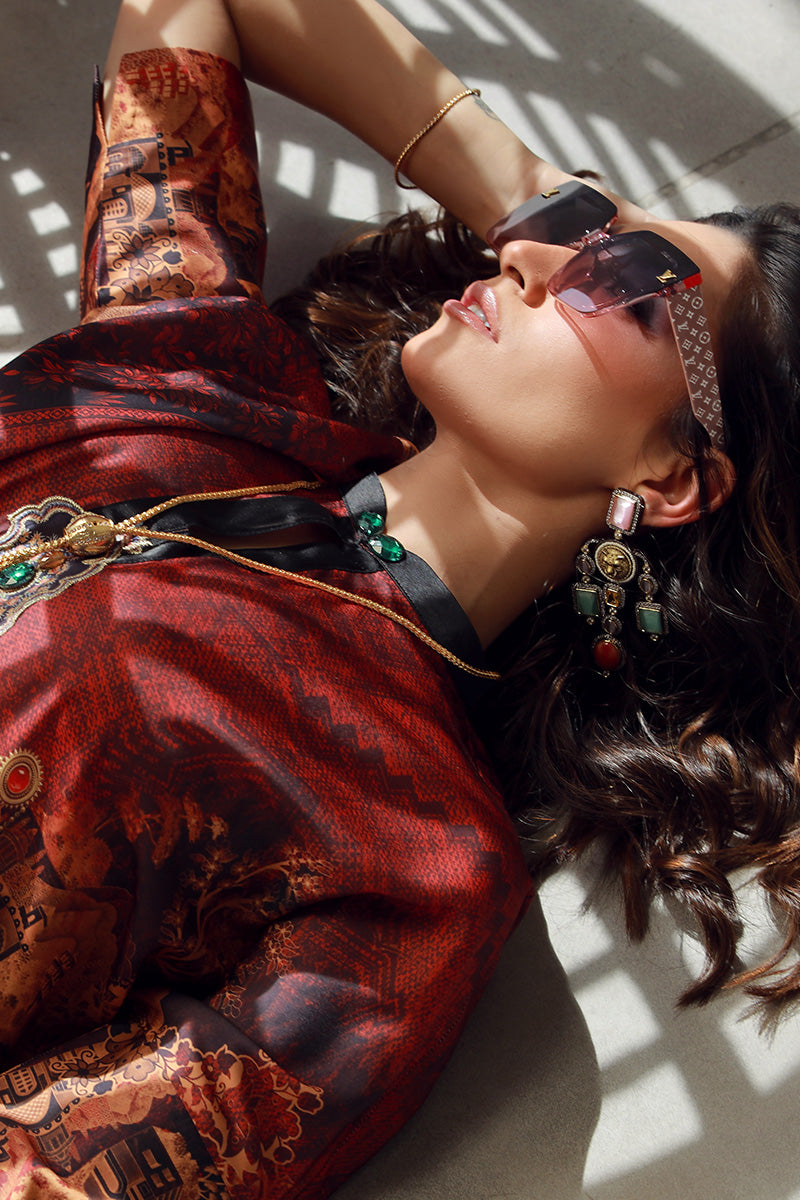 Wardha Saleem | Luxury Pret Fusion Wear | HAZEL (2PC) - Official Wardha Saleem stockist in UK - Sakeena London