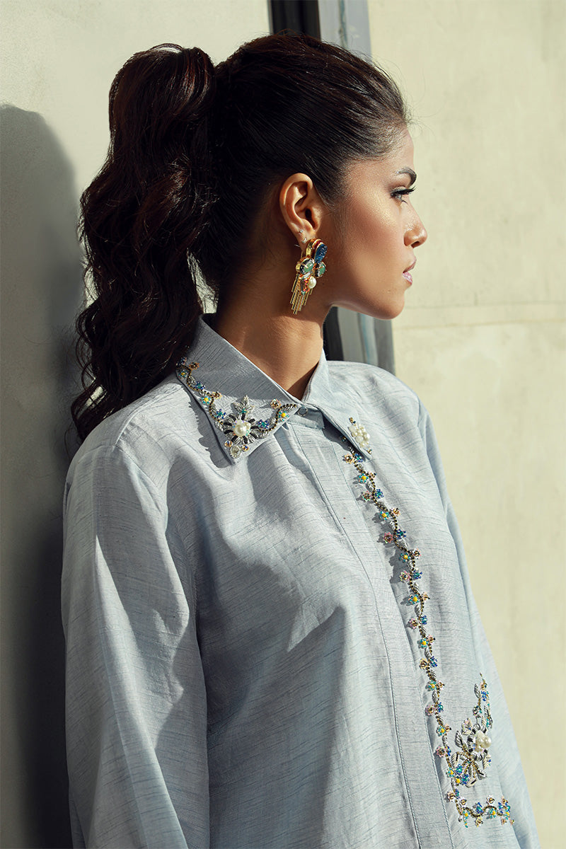 Wardha Saleem | Luxury Pret Fusion Wear | ELLA (2PC) - Official Wardha Saleem stockist in UK - Sakeena London