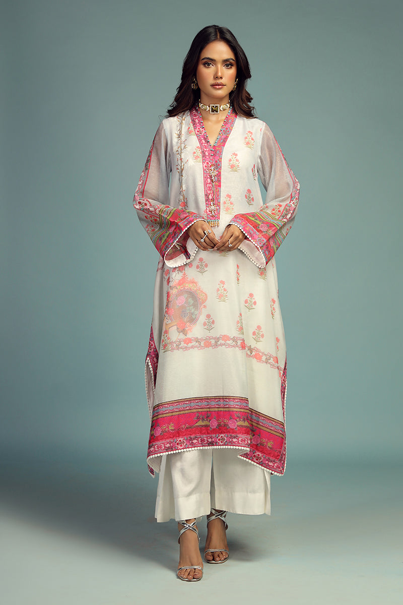 Wardha Saleem | Luxury Pret Traditional Wear | GUL BAHAAR SHIRT WITH DUPATTA (2 PC) - Official Wardha Saleem stockist in UK - Sakeena London