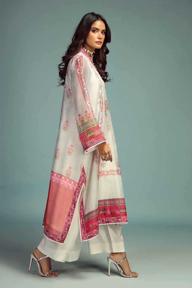 Wardha Saleem | Luxury Pret Traditional Wear | GUL BAHAAR SHIRT WITH DUPATTA (2 PC) - Official Wardha Saleem stockist in UK - Sakeena London