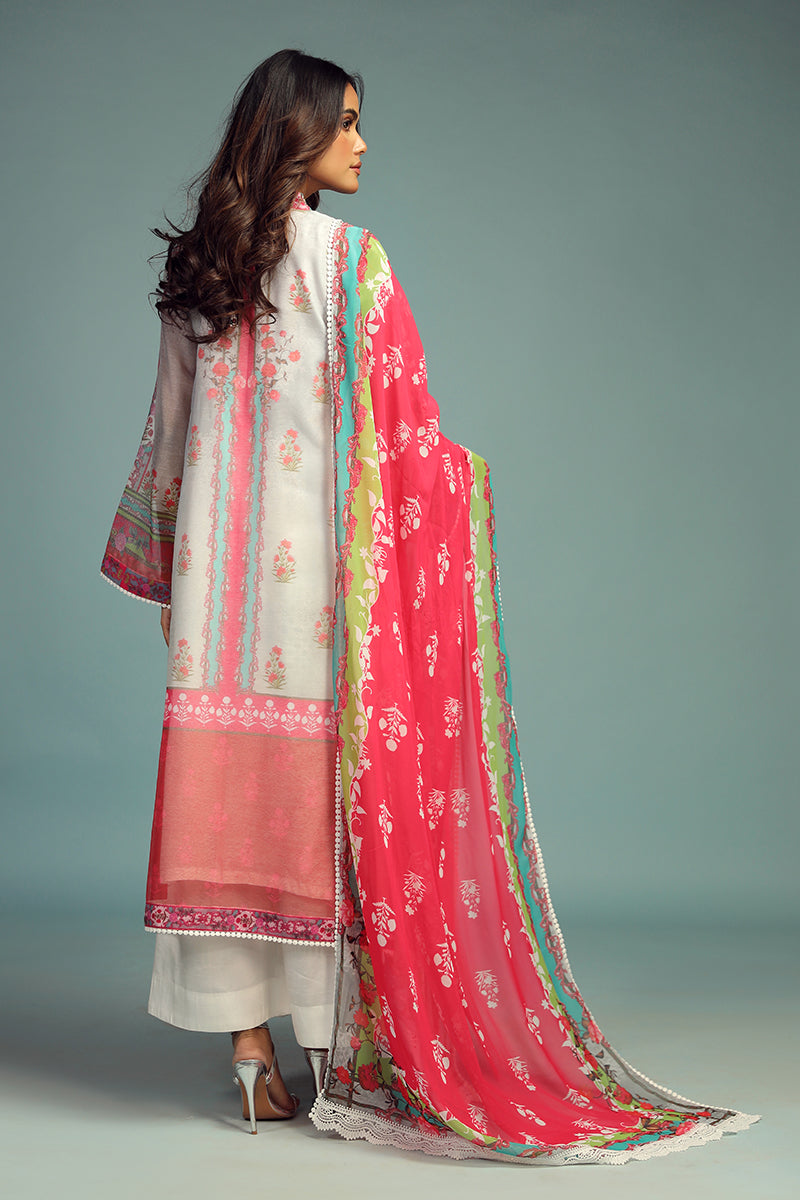 Wardha Saleem | Luxury Pret Traditional Wear | GUL BAHAAR SHIRT WITH DUPATTA (2 PC) - Official Wardha Saleem stockist in UK - Sakeena London