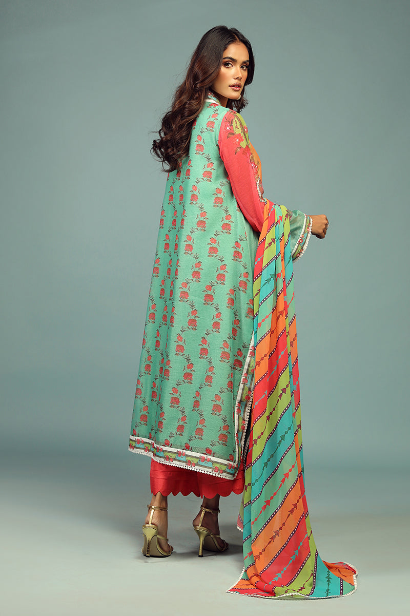 Wardha Saleem | Luxury Pret Traditional Wear | AFSANEH SHIRT WITH DUPATTA ( 2 PC) - Official Wardha Saleem stockist in UK - Sakeena London