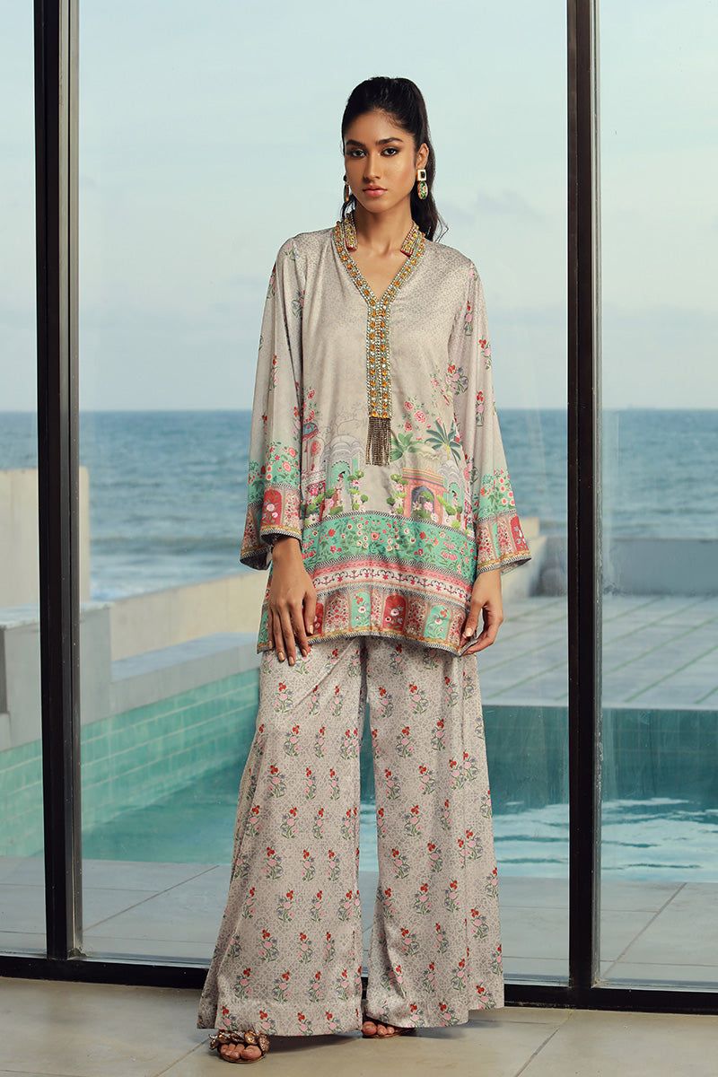 Wardha Saleem | Luxury Pret Fusion Wear | LILA (2PC) - Official Wardha Saleem stockist in UK - Sakeena London