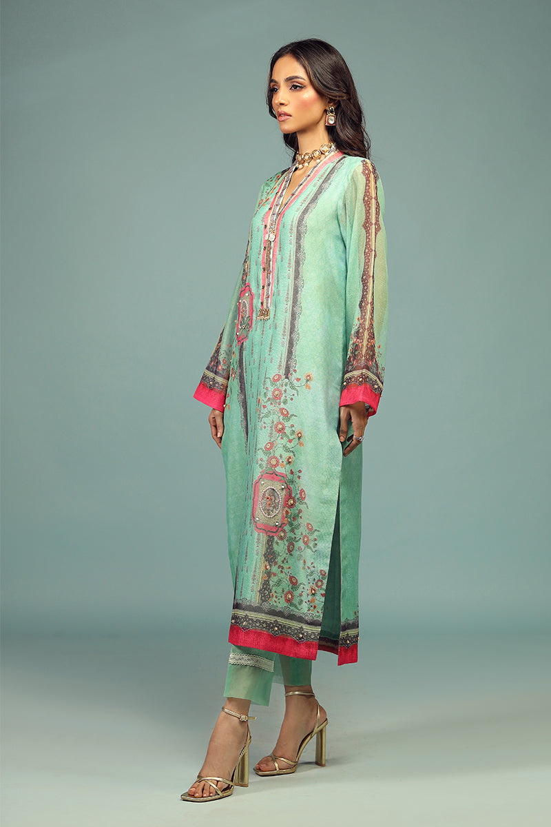 Wardha Saleem | Luxury Pret Traditional Wear | CHANDNI SHIRT WITH DUPATTA ( 2 PC) - Official Wardha Saleem stockist in UK - Sakeena London