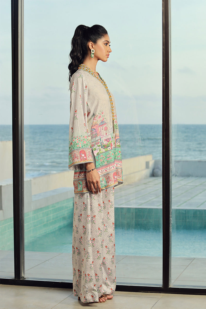 Wardha Saleem | Luxury Pret Fusion Wear | LILA (2PC) - Official Wardha Saleem stockist in UK - Sakeena London