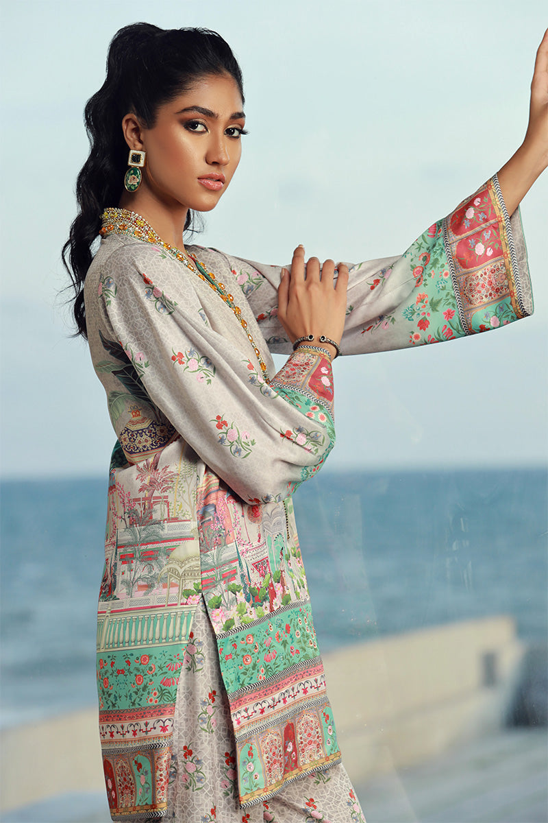 Wardha Saleem | Luxury Pret Fusion Wear | LILA (2PC) - Official Wardha Saleem stockist in UK - Sakeena London