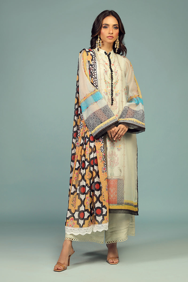 Wardha Saleem | Luxury Pret Traditional Wear | BARAHDARI SHIRT WITH DUPATTA ( 2 PC) - Official Wardha Saleem stockist in UK - Sakeena London