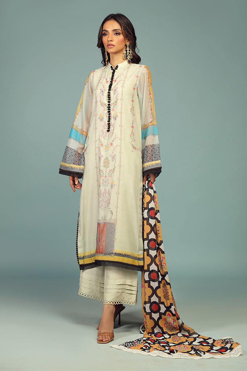 Wardha Saleem | Luxury Pret Traditional Wear | BARAHDARI SHIRT WITH DUPATTA ( 2 PC) - Official Wardha Saleem stockist in UK - Sakeena London