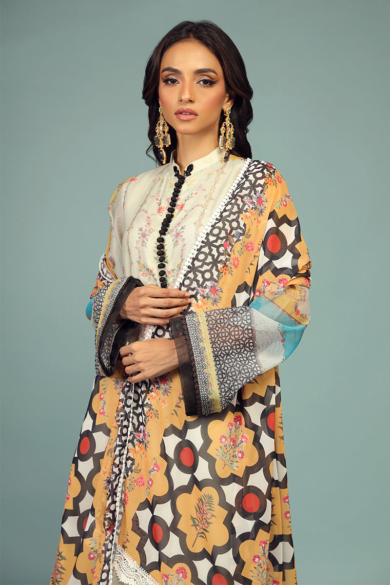 Wardha Saleem | Luxury Pret Traditional Wear | BARAHDARI SHIRT WITH DUPATTA ( 2 PC) - Official Wardha Saleem stockist in UK - Sakeena London