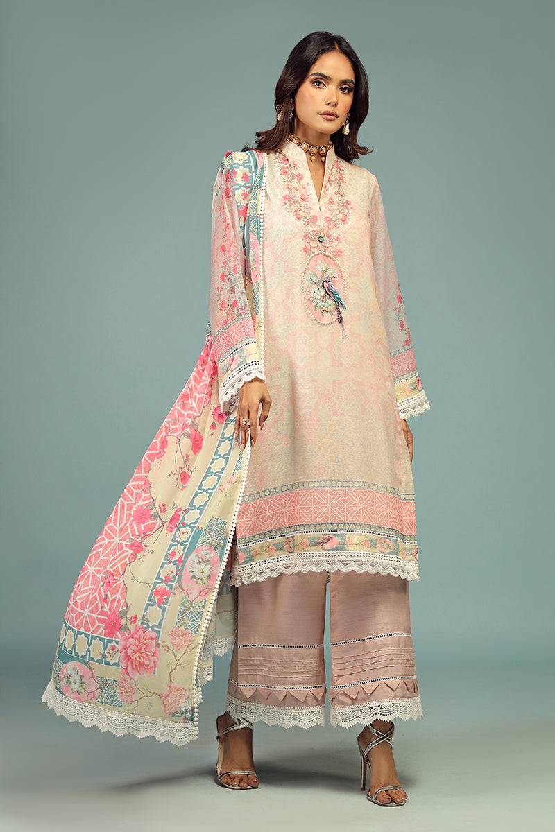 Wardha Saleem | Luxury Pret Traditional Wear | KOEL SHIRT WITH DUPATTA ( 2 PC) - Official Wardha Saleem stockist in UK - Sakeena London