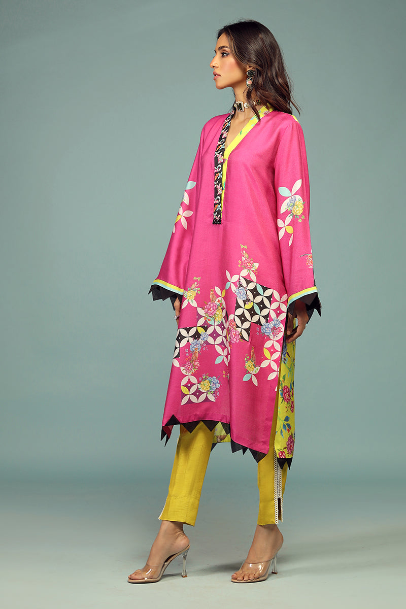 Wardha Saleem | Luxury Pret Traditional Wear | SHIKARGAH SHIRT WITH DUPATTA ( 2 PC) - Official Wardha Saleem stockist in UK - Sakeena London