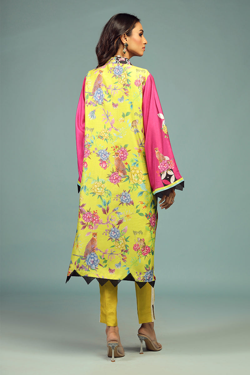 Wardha Saleem | Luxury Pret Traditional Wear | SHIKARGAH SHIRT WITH DUPATTA ( 2 PC) - Official Wardha Saleem stockist in UK - Sakeena London