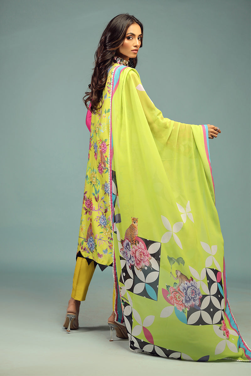 Wardha Saleem | Luxury Pret Traditional Wear | SHIKARGAH SHIRT WITH DUPATTA ( 2 PC) - Official Wardha Saleem stockist in UK - Sakeena London