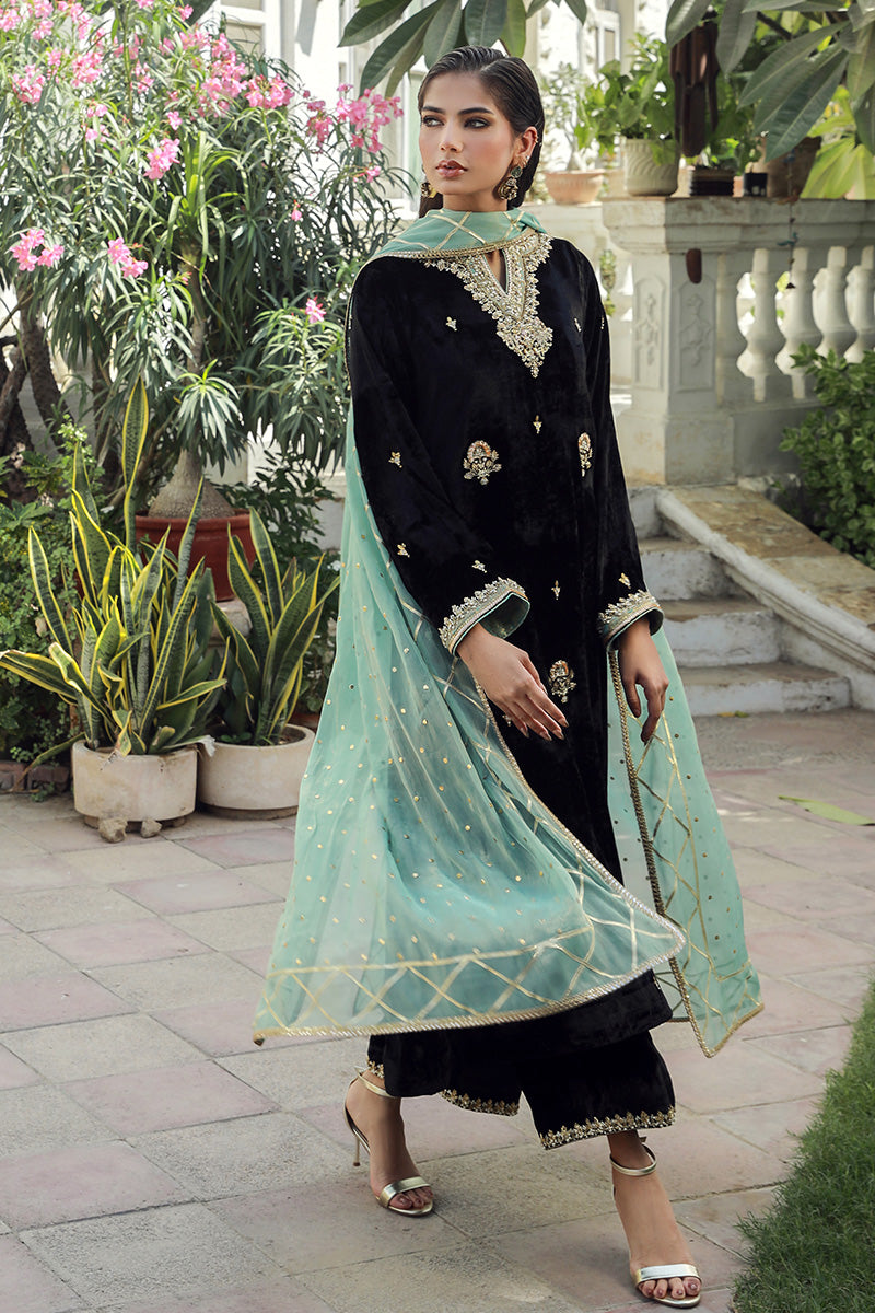 Sana Abbas | Velvet Formals | BLACK JADE - Official Sana Abbas stockist in UK - Sakeena London