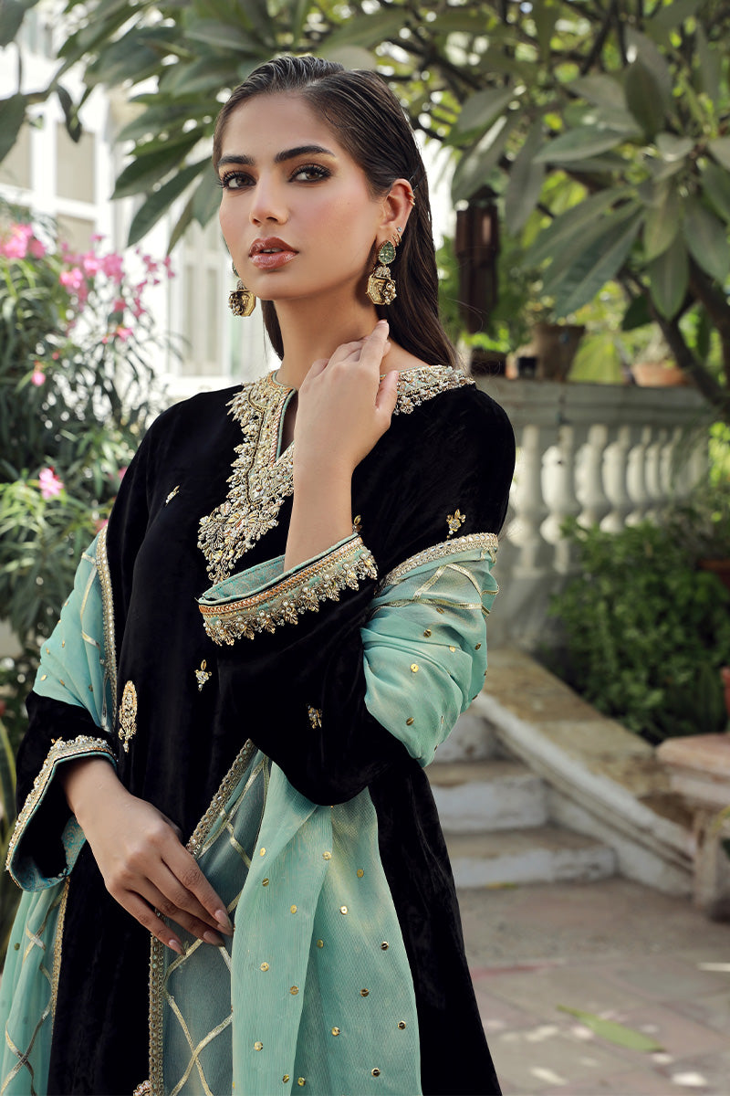 Sana Abbas | Velvet Formals | BLACK JADE - Official Sana Abbas stockist in UK - Sakeena London