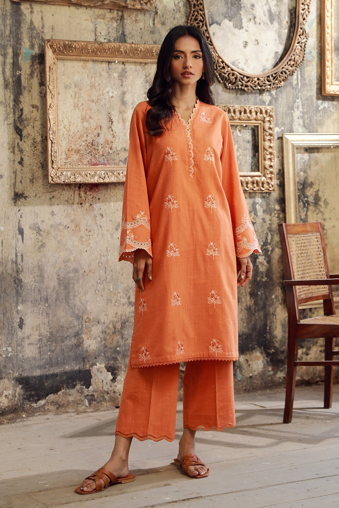 Sahar | Winter Collection | Apricot Ember - Official Sahar stockist in UK - Sakeena London