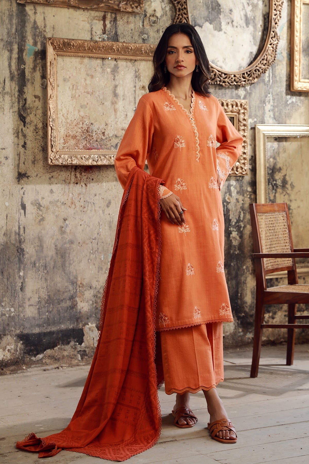 Sahar | Winter Collection | Apricot Ember - Official Sahar stockist in UK - Sakeena London
