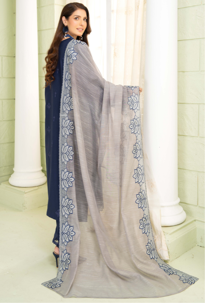 Humdum | Baad e Baharan Lawn | Baad e Baharan - D03 - Official HumDum stockist in UK - Sakeena London