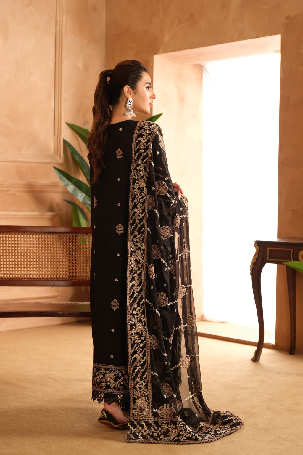 Johra | Shah Jahan Embroidered Viscose | JH-266-SJ - Official Johra stockist in UK - Sakeena London