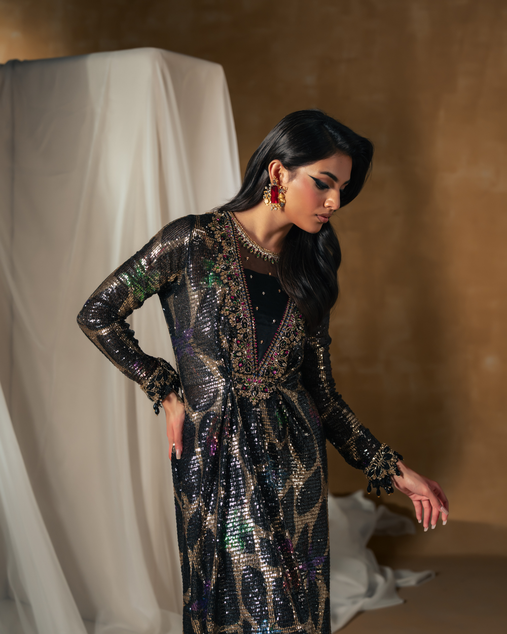 Vasal | Zyra Luxe Pret 26 | Midnight dazzle - Official Vasal stockist in UK - Sakeena London