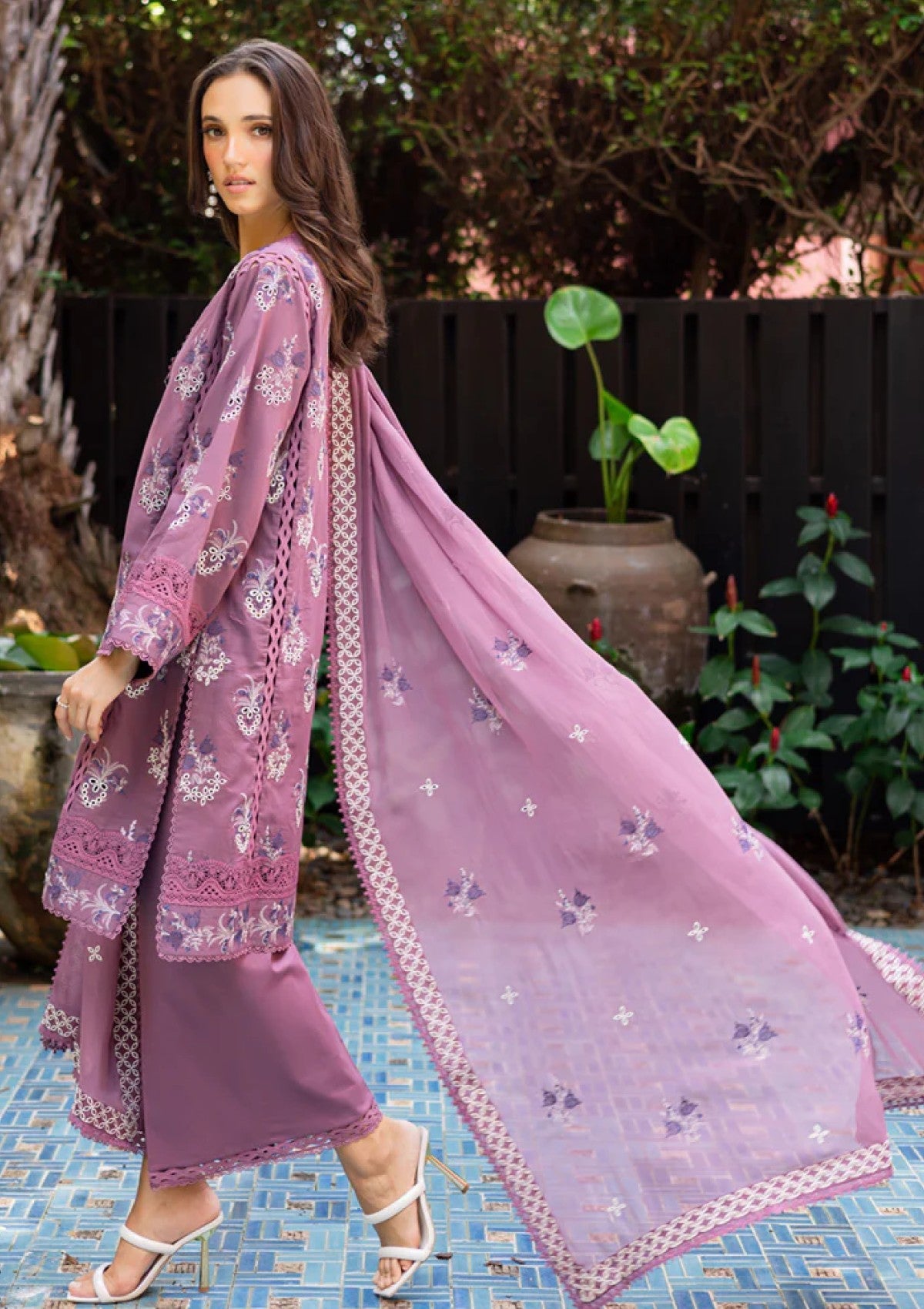 Lawn - Marjjan - Seraya - Embroidered 25 - MBL#21-A - LAVENDER