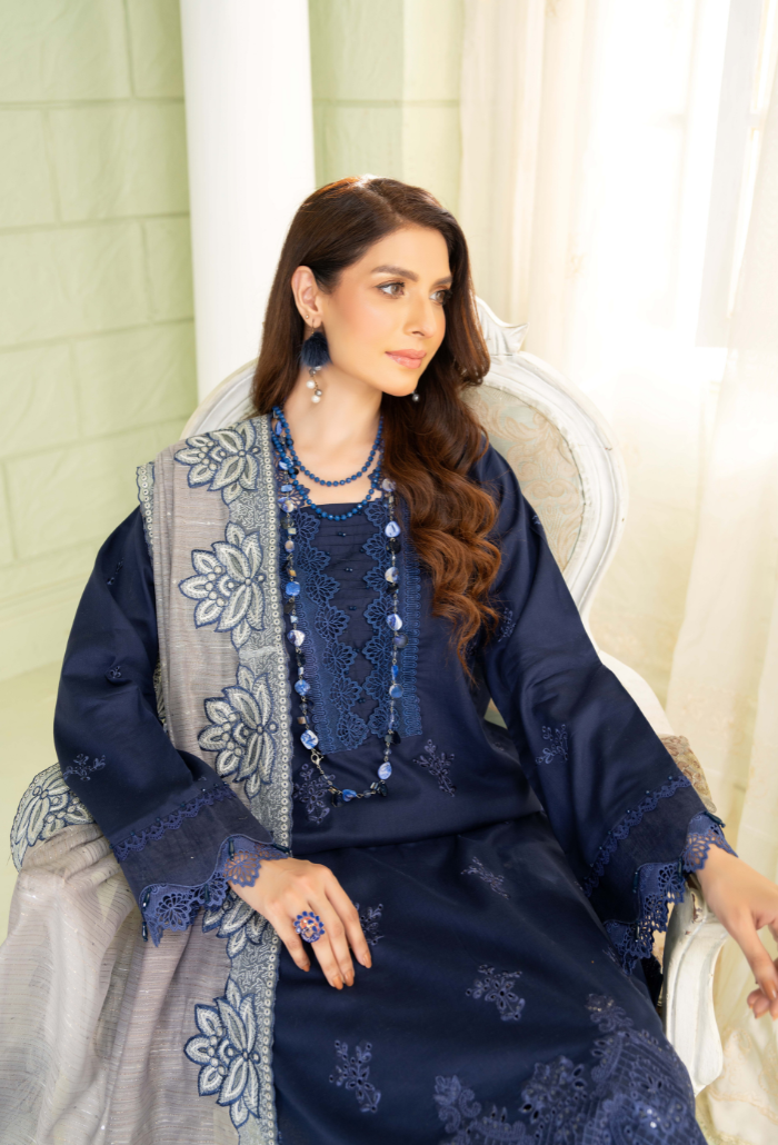 Humdum | Baad e Baharan Lawn | Baad e Baharan - D03 - Official HumDum stockist in UK - Sakeena London