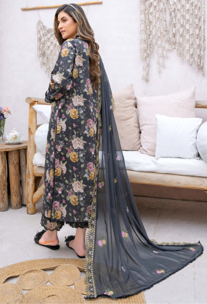 Humdum | Gardenia Lawn 24 | PLG 3 - D03 - Official HumDum stockist in UK - Sakeena London