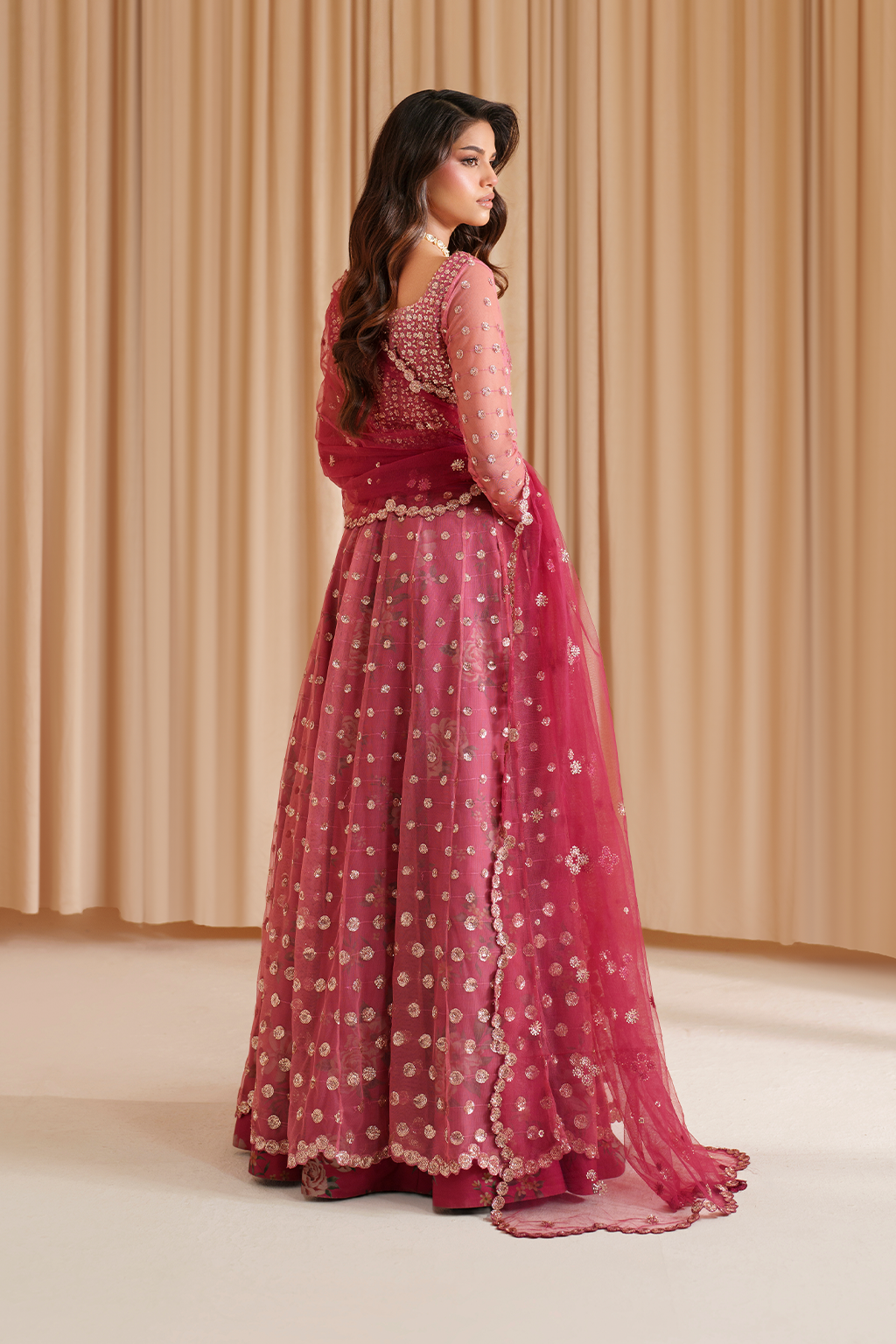 Iznik I Festive Formal I CC-72 Embroidered Net - Official Iznik stockist in UK - Sakeena London