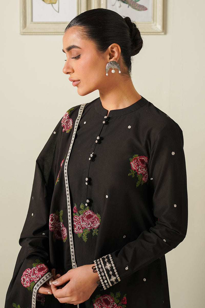 Cross Stitch | Mahiri Embroidered Lawn 24 | MIDNIGHT MELODY - Official Cross Stitch stockist in UK - Sakeena London