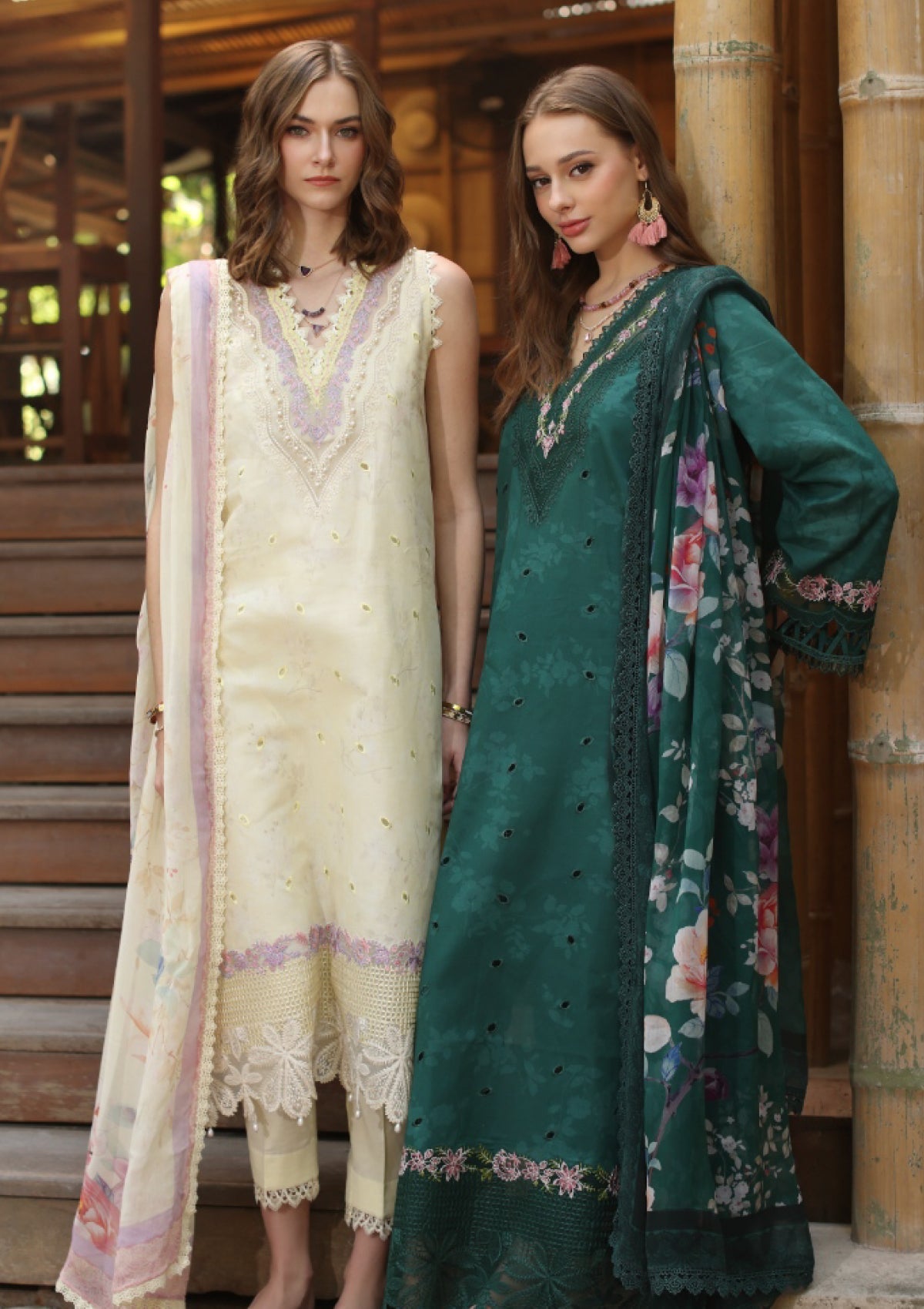 Lawn - Noor by Saadia Asad - Eid Luxe - Printedkari 25 - D#9-A