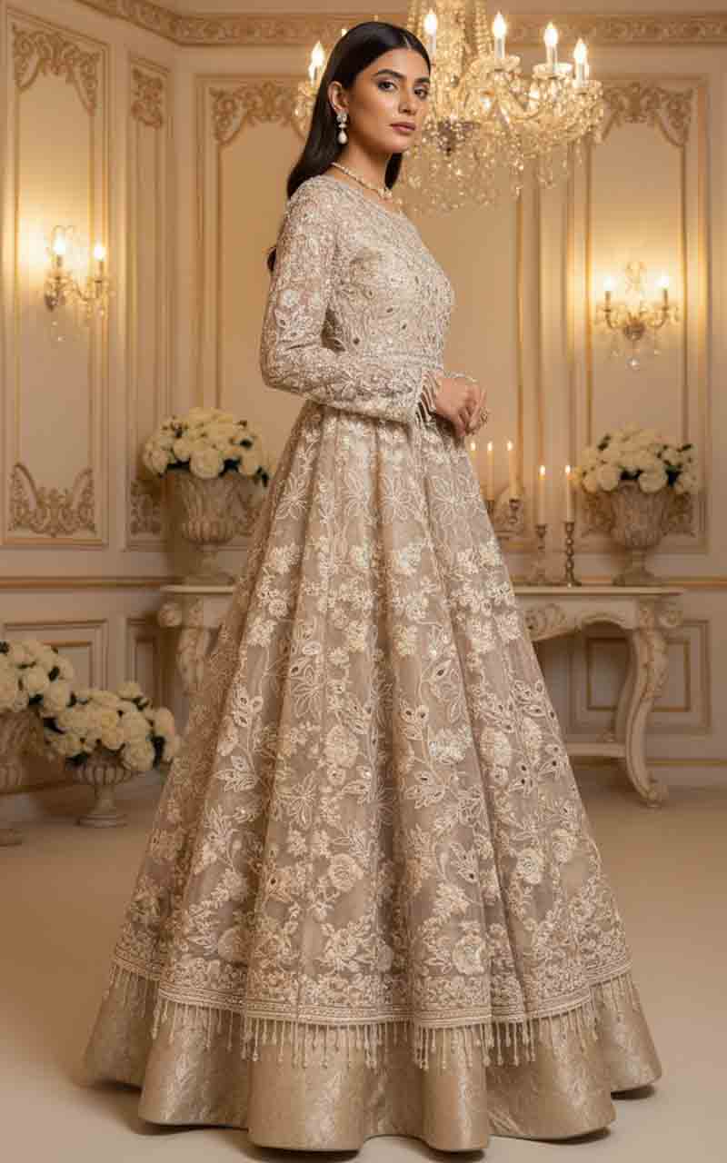 Threads and Motifs | Formal Dresses 25 | Embroidered Maxi - Official Threads and Motifs stockist in UK - Sakeena London