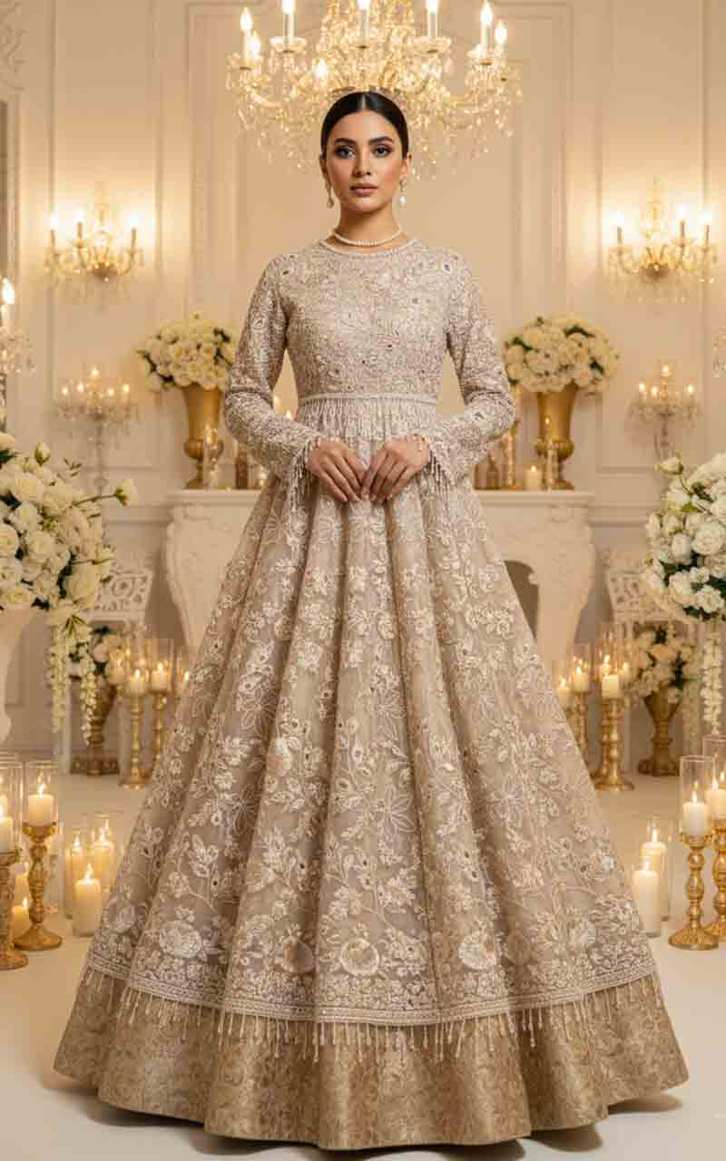 Threads and Motifs | Formal Dresses 25 | Embroidered Maxi - Official Threads and Motifs stockist in UK - Sakeena London