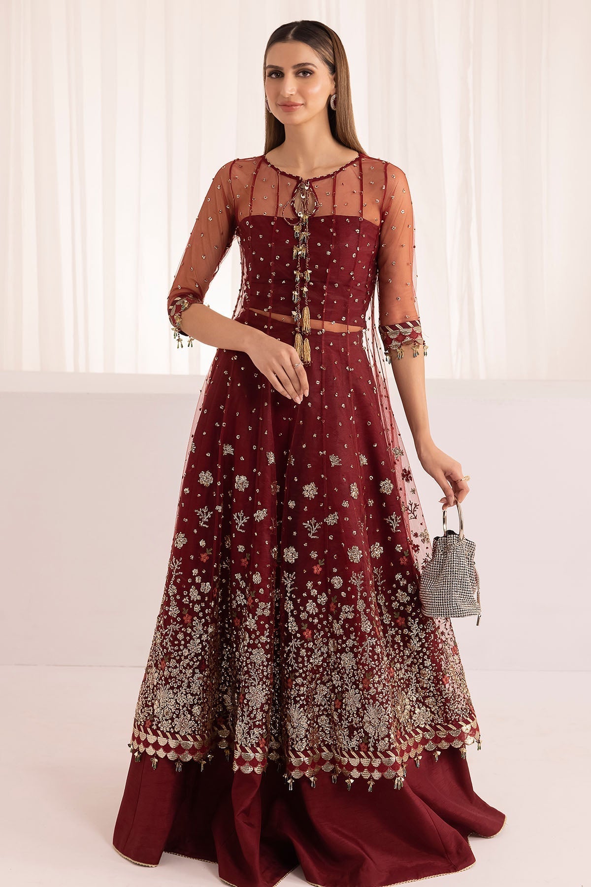 Jazmin | Formals Collection | NET UN-4009 - Official Jazmin stockist in UK - Sakeena London