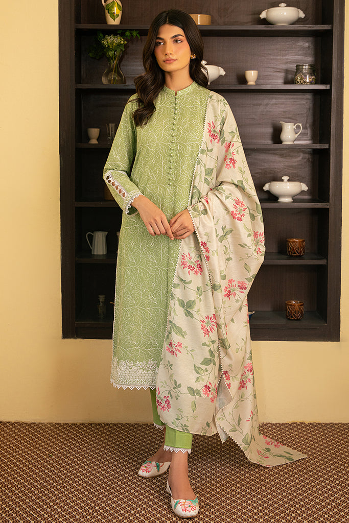 Cross Stitch | Mahiri Embroidered Lawn 24 | VERDANT GREEN - Official Cross Stitch stockist in UK - Sakeena London