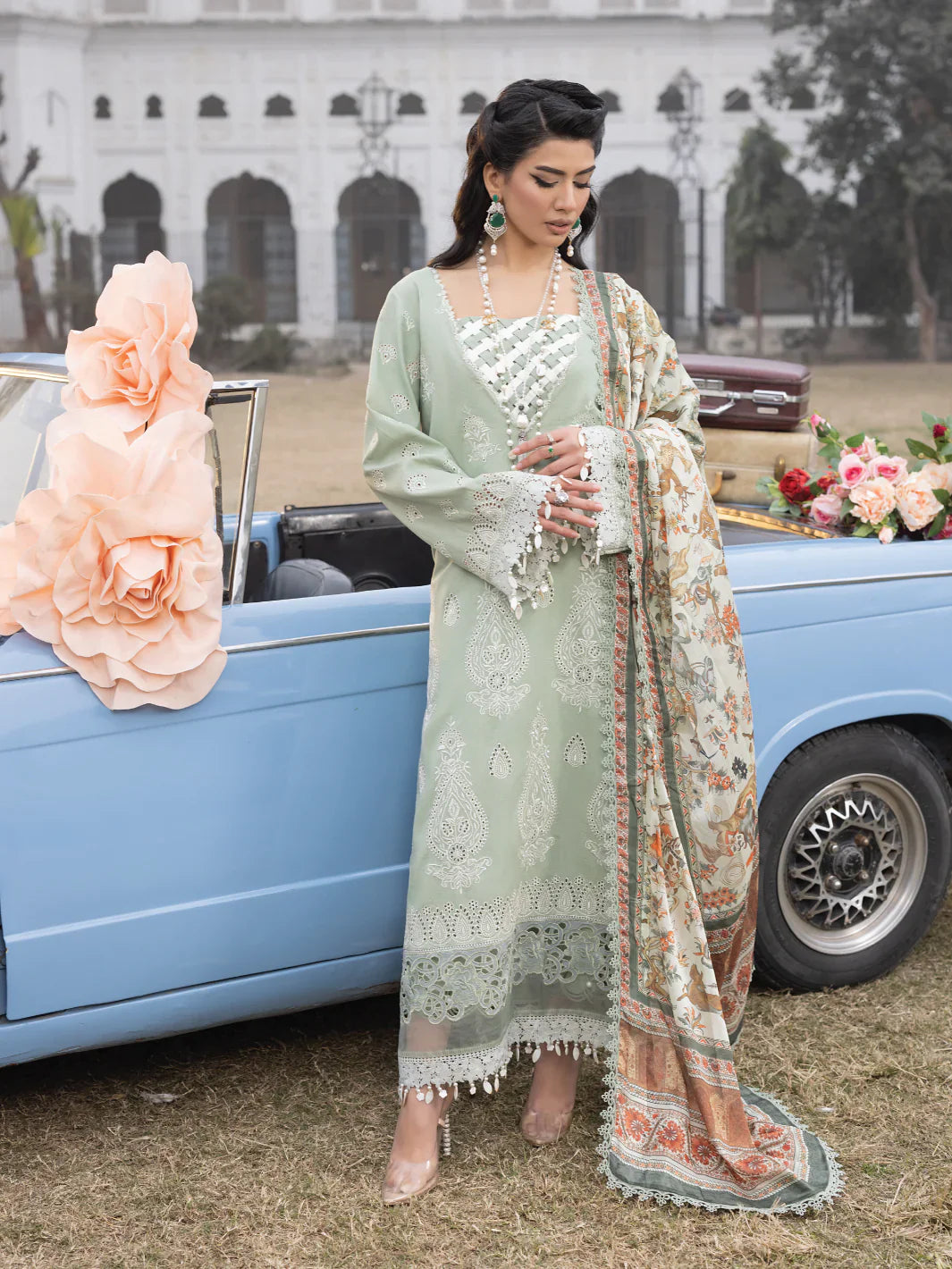 Faiza Faisal | Maya Luxury Lawn | Elena - Official Faiza Faisal stockist in UK - Sakeena London