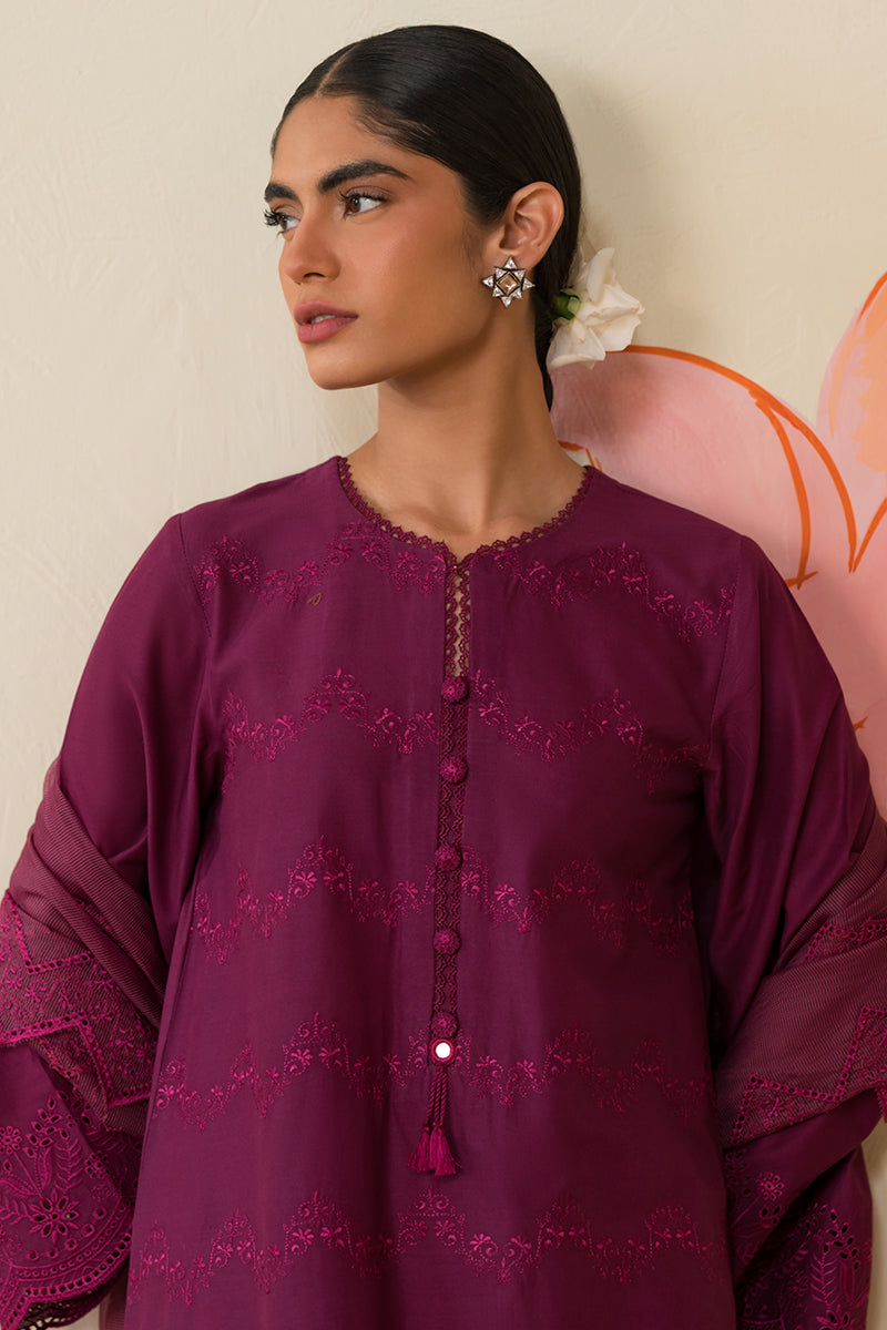 Cross Stitch | Chikankari Lawn Collection | P-07 - Official Cross Stitch stockist in UK - Sakeena London