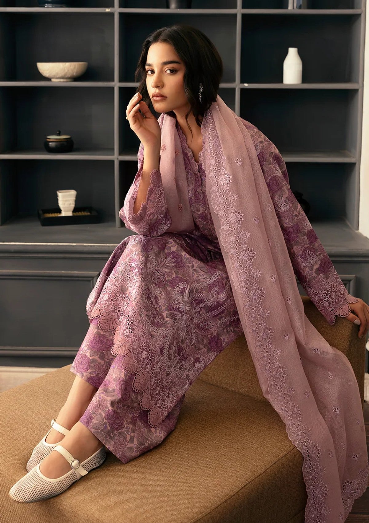 Lawn - Afrozeh - Day Break - Printed Kari - AL-25-V11-11